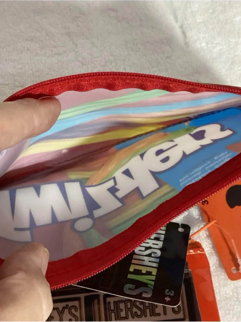 Hershey’s, Reese’s & Twizzler’s Zippered Vinyl Pencil Cosmetic Case Pouches Set